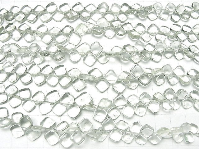 Hochwertiger grüner Amethyst AAA Diamant (glatt) halb oder 1Strang Perlen (ca. 7inch/18cm)