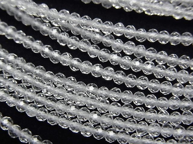 High Quality! Crystal AAA Faceted Round 2mm Necklace