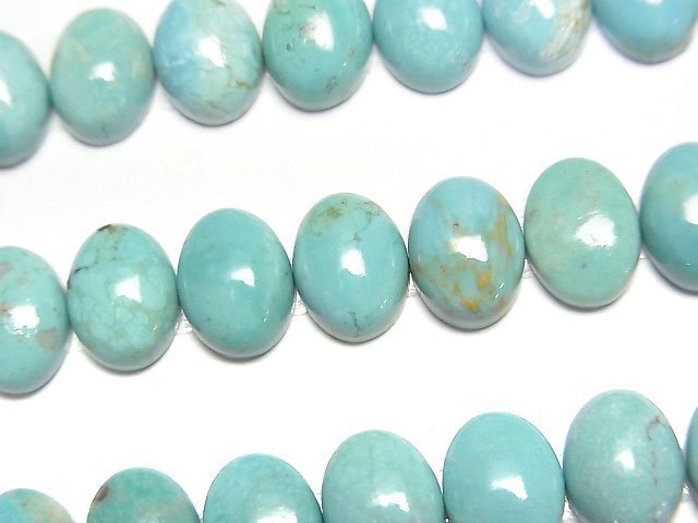Turquoise AA++ Oval Cabochon 8x6mm 2pcs