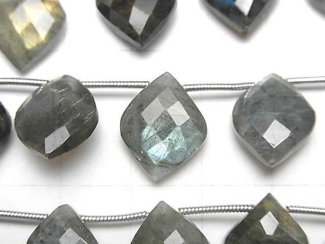 High Quality Labradorite AA++ Transformed Faceted Marquise half or 1strand beads (10pcs)