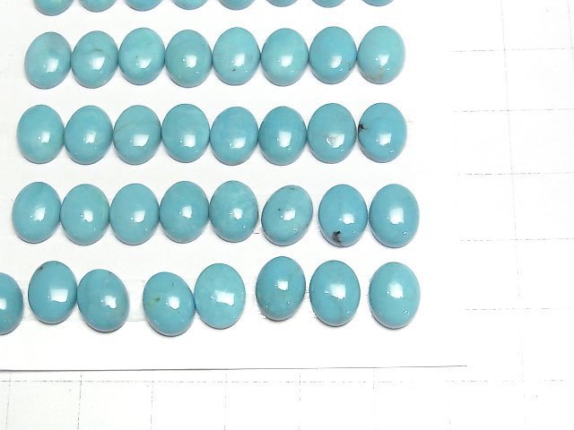 Türkis AAA Oval Cabochon 9x7mm 2 Stück