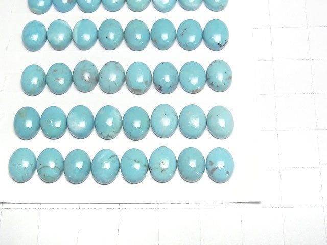 Türkis AAA- Oval Cabochon 9x7mm 2 Stück
