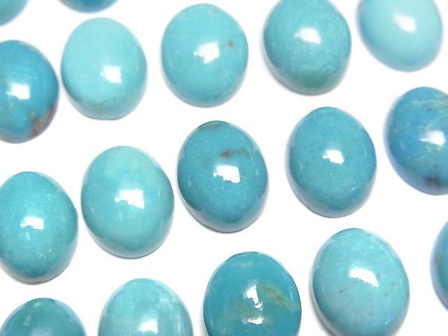 Turquoise AAA Oval Cabochon 10x8mm 1pc
