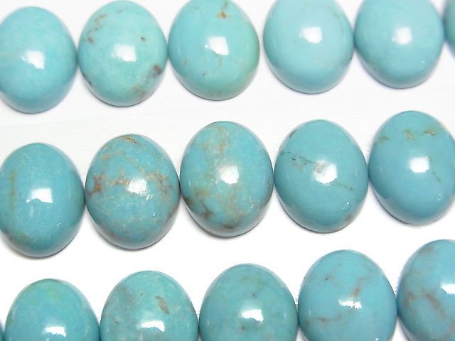 Turquoise AA++ Oval Cabochon 10x8mm 1pc
