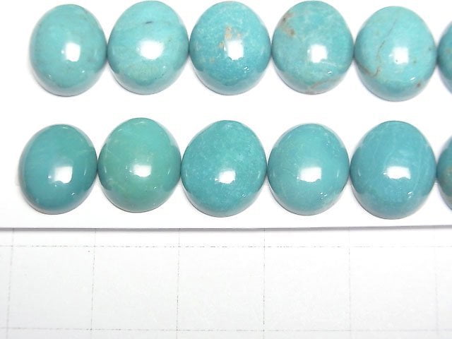 Turquoise AA++ Oval Cabochon 12x10mm 1pc