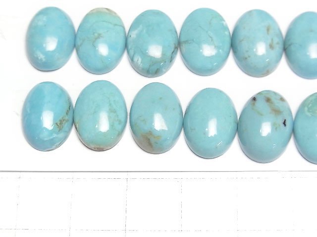 Turquoise AAA- Oval Cabochon 14x10mm 1pc
