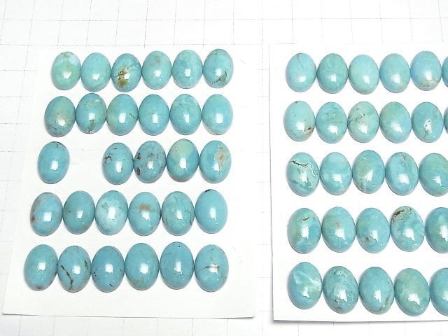 Türkis AA++ Oval Cabochon 14x10mm 1Stück