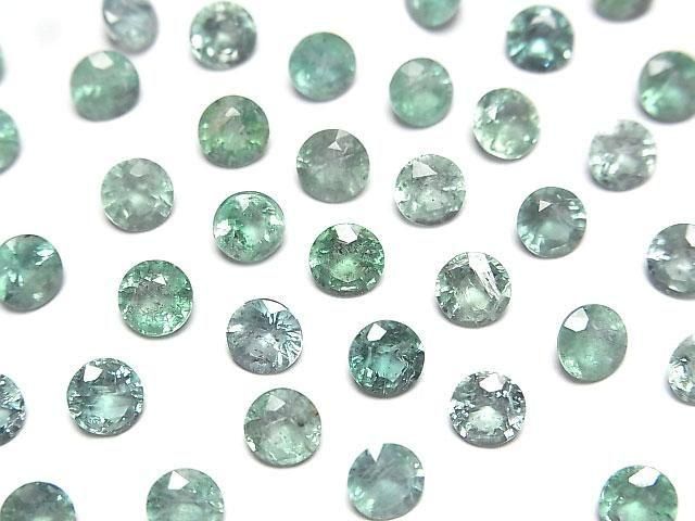 尚比亞高品質祖母綠 AAA 級 - 裸石 圓形切面 5x5mm 1顆