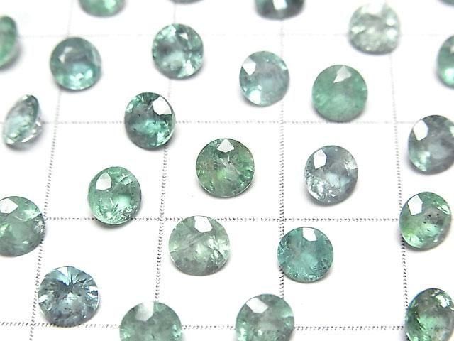 尚比亞高品質祖母綠 AAA 級 - 裸石 圓形切面 5x5mm 1顆