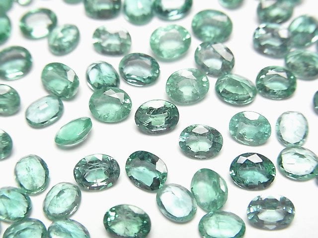 尚比亞高品質祖母綠 AAA - 裸石 橢圓刻面 5x4mm 1顆