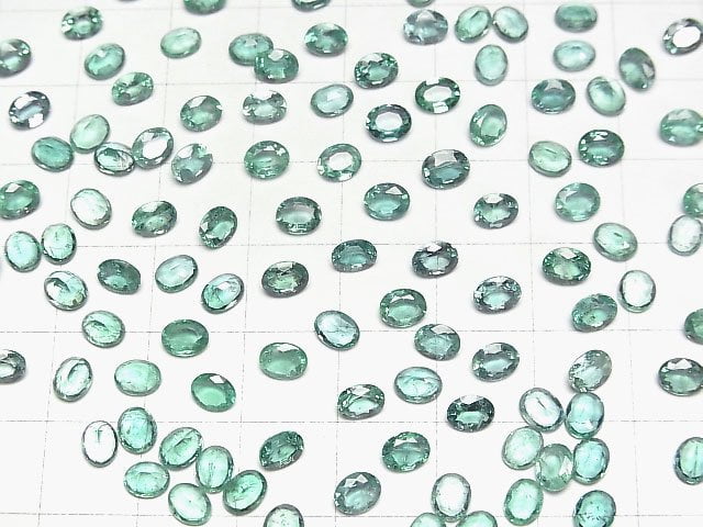 Sambia Hochwertiger Smaragd AAA- Lose Stein Oval Facettiert 5x4mm 1 Stück