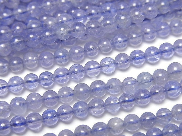 Tanzanite AAA- Round 3.5mm half or 1strand beads (aprx.15inch/38cm)