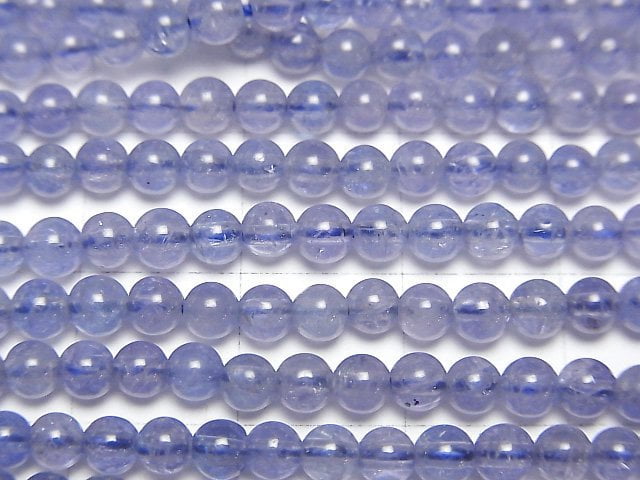 Tanzanite AAA- Round 3.5mm half or 1strand beads (aprx.15inch/38cm)