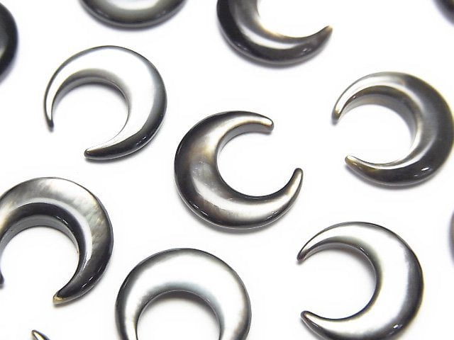 高品質黑蝶貝(黑邊牡蠣)AAA 月亮圖案 12x11mm 4顆