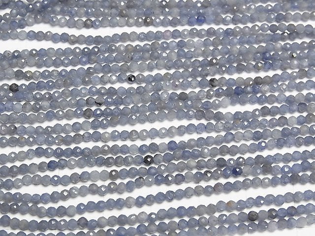 Hochwertig! Ceylonesischer Saphir AA facettiert rund 2mm 1 Strang Perlen (ca. 15 Zoll/37 cm)