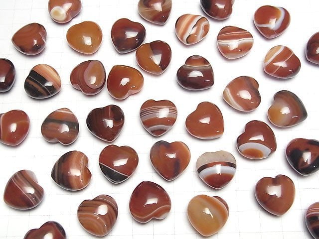 Karnelian, Sardonyx unbohrtes Herz 19x20mm 2Stück