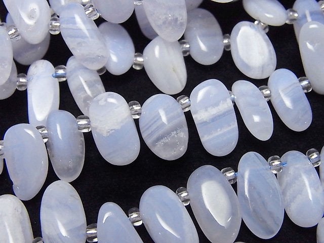 Blue Lace Agate AA++ Nugget Top Side Drilled Hole 1strand beads (aprx.15inch/37cm)