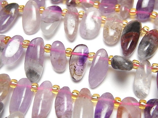 Elestial Quartz AA++ Nugget Top Side Drilled Hole 1strand beads (aprx.15inch/37cm)