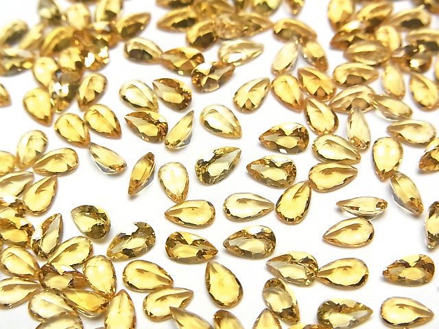 優質海藍寶石 AAA 梨形刻面裸石 5x3 毫米 5 顆