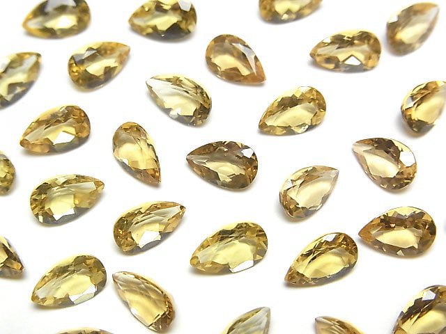 高品質金綠柱石 AAA 梨形刻面裸石 8x5mm 2顆