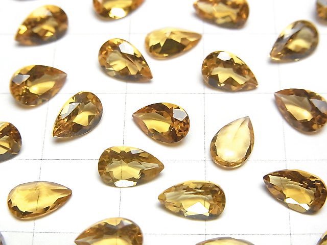 高品質金綠柱石 AAA 梨形刻面裸石 8x5mm 2顆