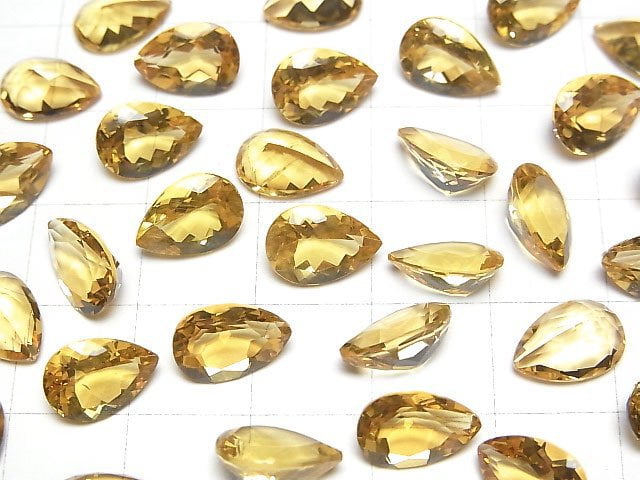 Hochwertiger Heliodor AAA Lose Steine Tropfenform Facettiert 10x7mm 1 Stück