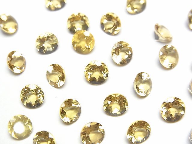 優質金綠柱石 AAA 裸石 圓形刻面 5x5mm 2顆
