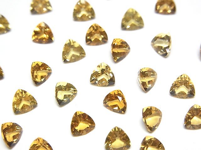 高品質金綠柱石 AAA 裸石 三角形刻面 5x5mm 3顆