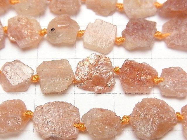 Sunstone AA Slice Nugget 1strand beads (aprx.15inch/38cm)