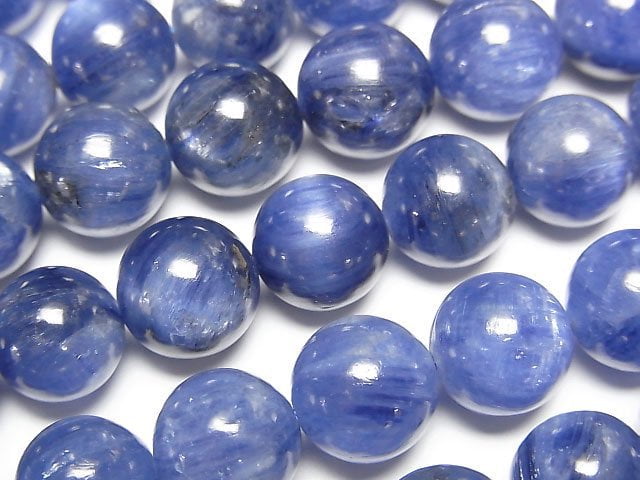 藍晶石 AAA 圓珠 10mm 1/4 或 1 串珠(約 15 英寸/36 公分)