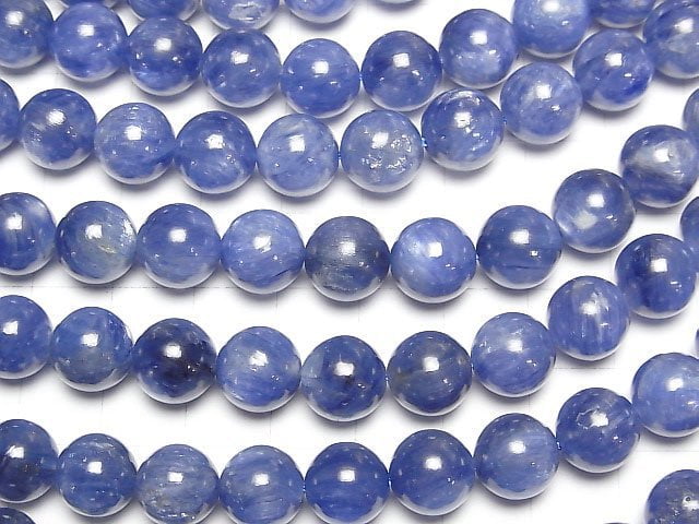 Kyanite AAA Round 10mm 1/4 or 1strand beads (aprx.15inch/36cm)