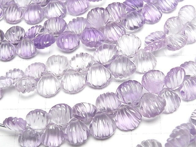High Quality Pink Amethyst AAA- Carved Chestnut half or 1strand beads (18pcs)