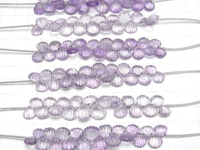 High Quality Pink Amethyst AAA- Carved Chestnut half or 1strand beads (18pcs)