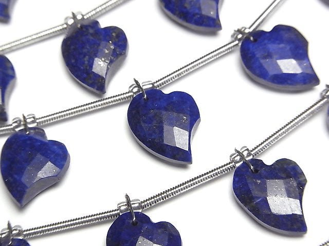 Lapislazuli AA++ Heart cut 13x10mm half or 1strand beads (6pcs)