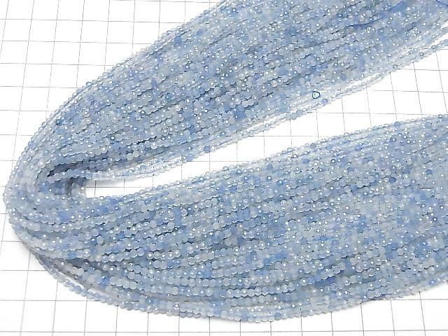 深藍海藍寶石 AA+ 切面圓珠 2mm 1串 (約15英吋/37公分) 高品質!