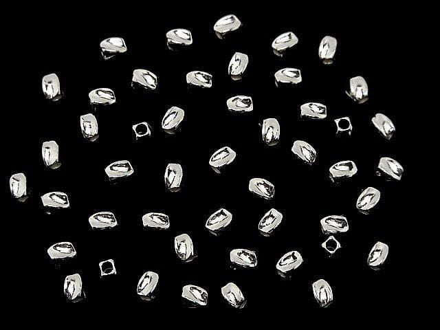 Silver925 Twist Tube 4x3x3mm No coating 4pcs