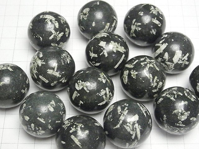 Pfingstrosenstein Kugel, Rund 29mm 1Stück