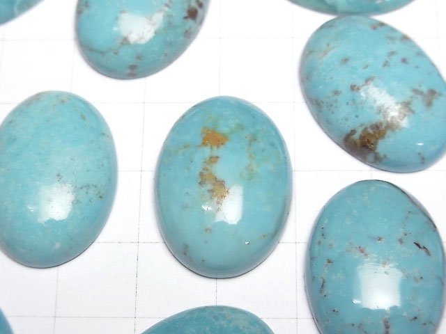 Turquoise AA++ Oval Cabochon 25x18mm 1pc