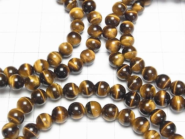 Gelber Tigerauge AAA Rund 6mm Armband