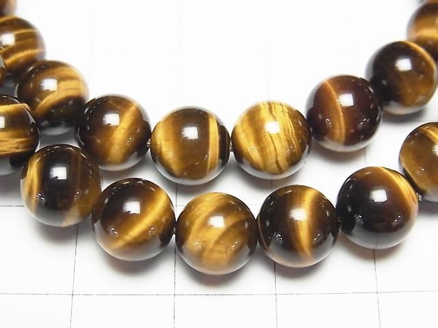 黃虎眼石 AAA 級圓珠 8mm 一串 (手鍊)