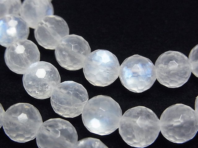 High Quality! Royal Blue Moonstone AA++ 128 Faceted Round 8mm Bracelet