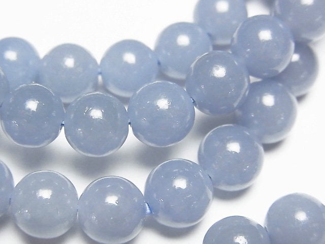 Angelite AAA Round 8mm Bracelet