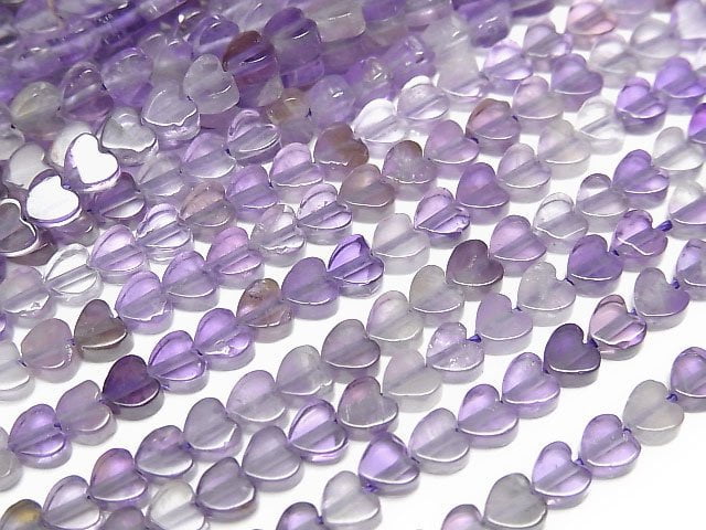 Amethyst AA Vertical Hole Heart 4x4mm 1strand beads (aprx.15inch/36cm)