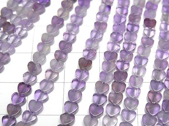 Amethyst AA Vertical Hole Heart 4x4mm 1strand beads (aprx.15inch/36cm)