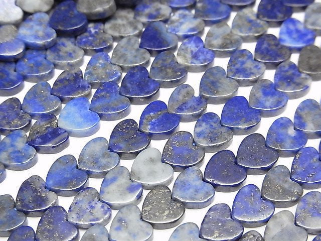 Lapislazuli AA Vertical Hole Heart 6x6mm 1strand beads (aprx.15inch/36cm)
