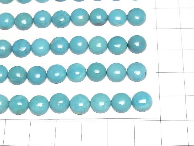 Türkis AAA runder Cabochon 8x8mm 1 Stück