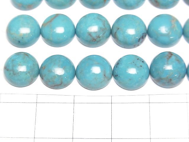 Turquoise AAA- Round Cabochon 10x10mm 1pc