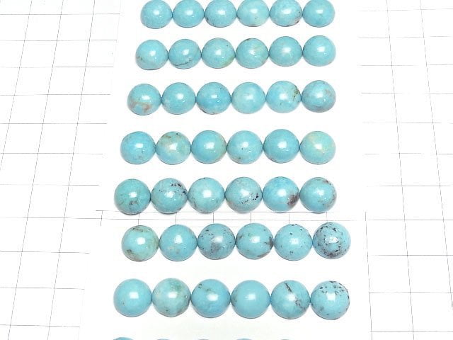 Türkis AA++ runder Cabochon 10x10mm 1 Stück