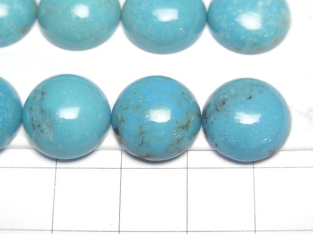 Turquoise AAA Round Cabochon 14x14mm 1pc