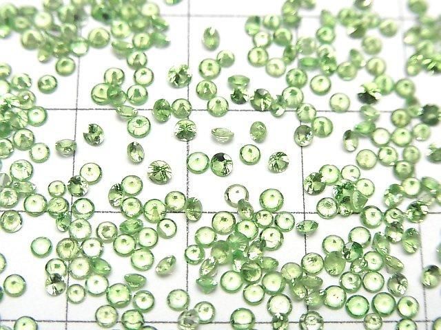 Hochwertiger Tsavorit Granat AAA Lose Stein Rund Facettiert 2x2mm 10Stücke